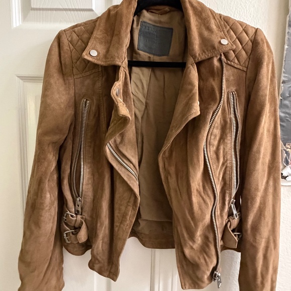 All Saints Leather Jacket Womens US Size 4 - Picture 5 of 9